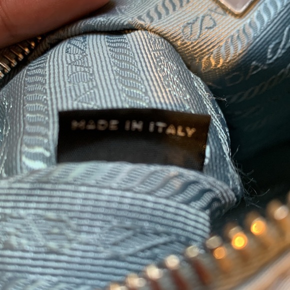 PRADA RE-EDITION SHOULDER BAG BLUE RENYLON *BAG ONLY NO STRAP INCLUDED - Picture 12 of 16